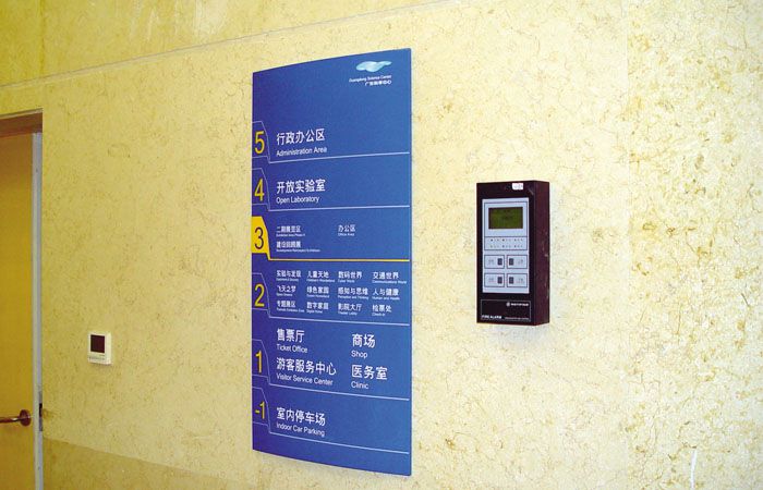楼层索引标识牌