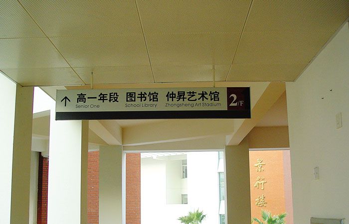 校园引导标识牌