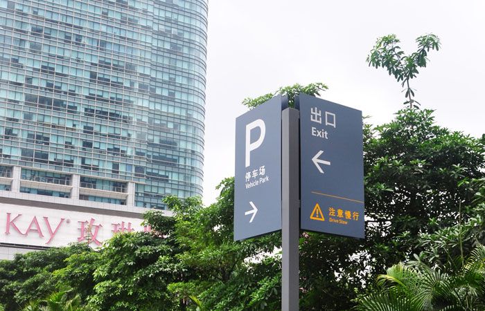 户外方向指引牌